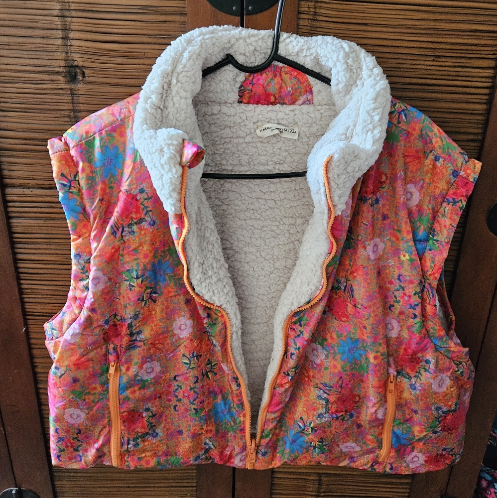 Natural Life Reversible Sherpa Vest XL